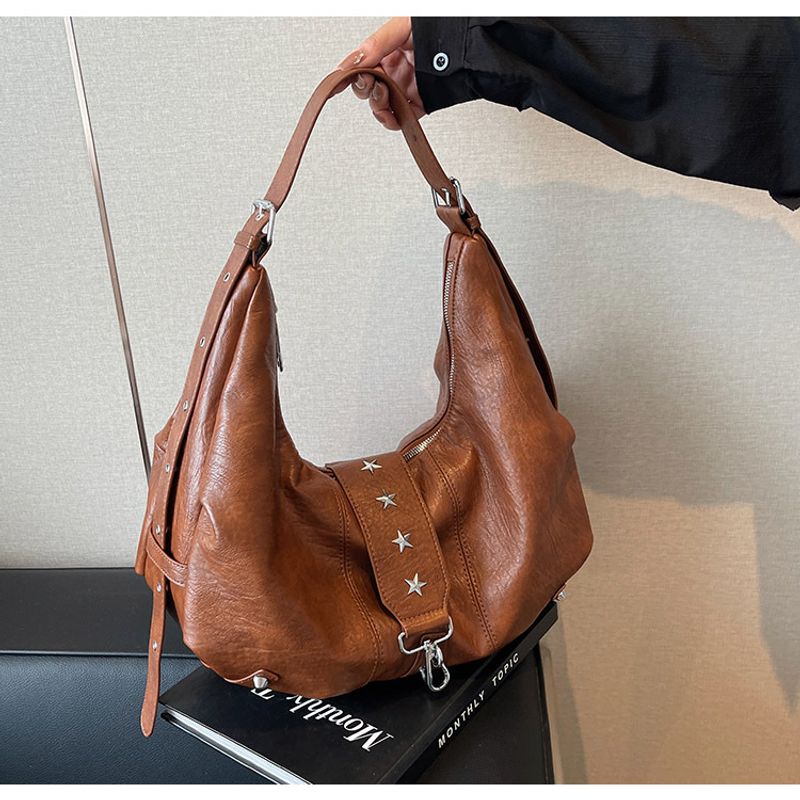 Capacious shoulder bag, retro one-shoulder bag for leisure - Image 9