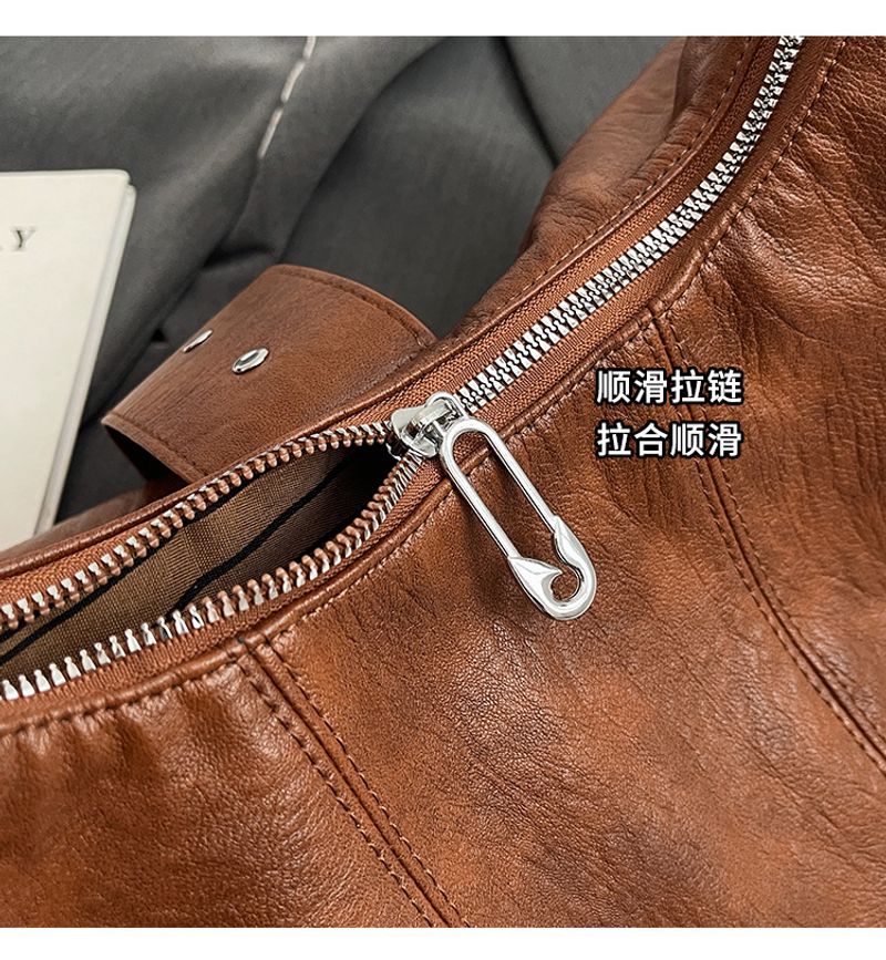 Capacious shoulder bag, retro one-shoulder bag for leisure - Image 7
