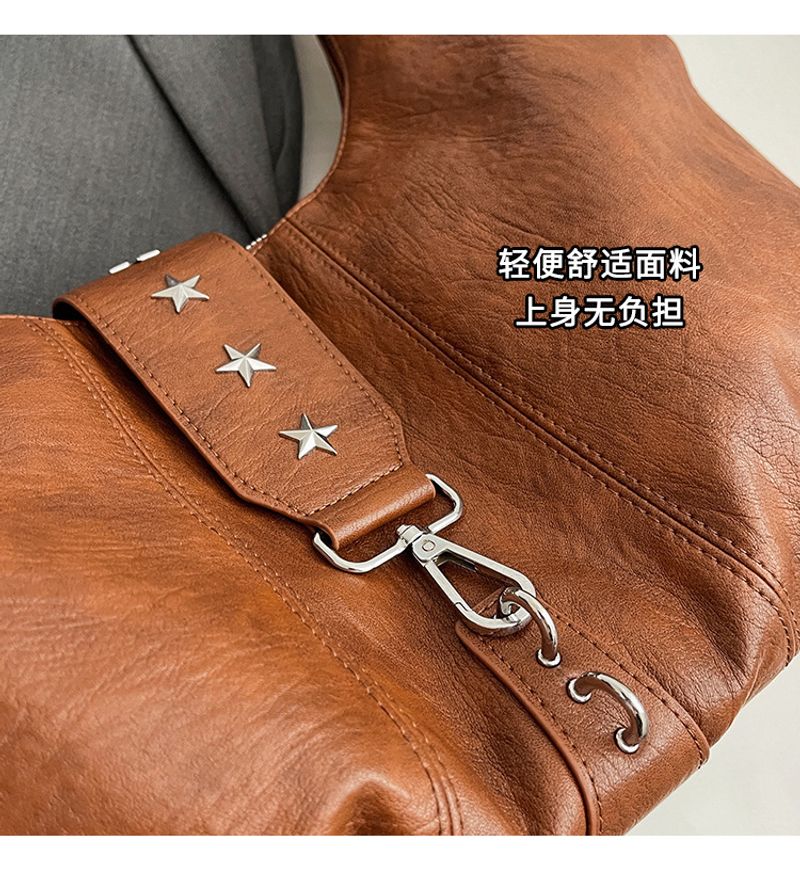 Capacious shoulder bag, retro one-shoulder bag for leisure - Image 6